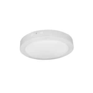Downlight LED de superficie circular blanco 24W, luz cálida