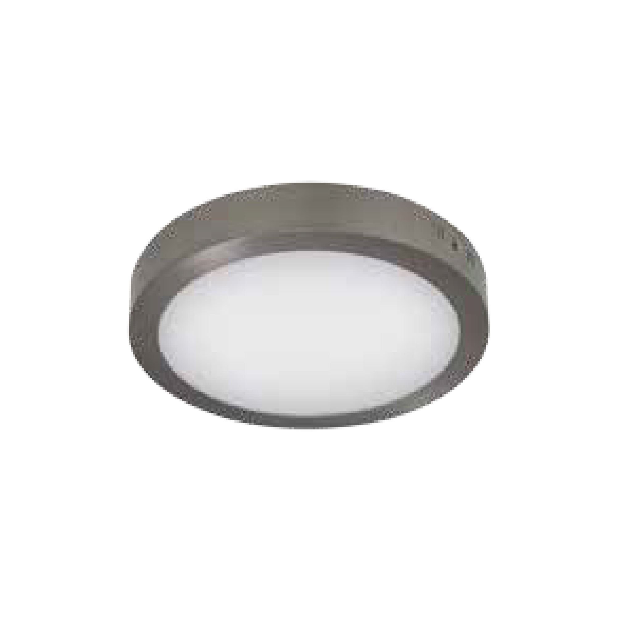Downlight LED de superficie circular níquel 24W, luz cálida