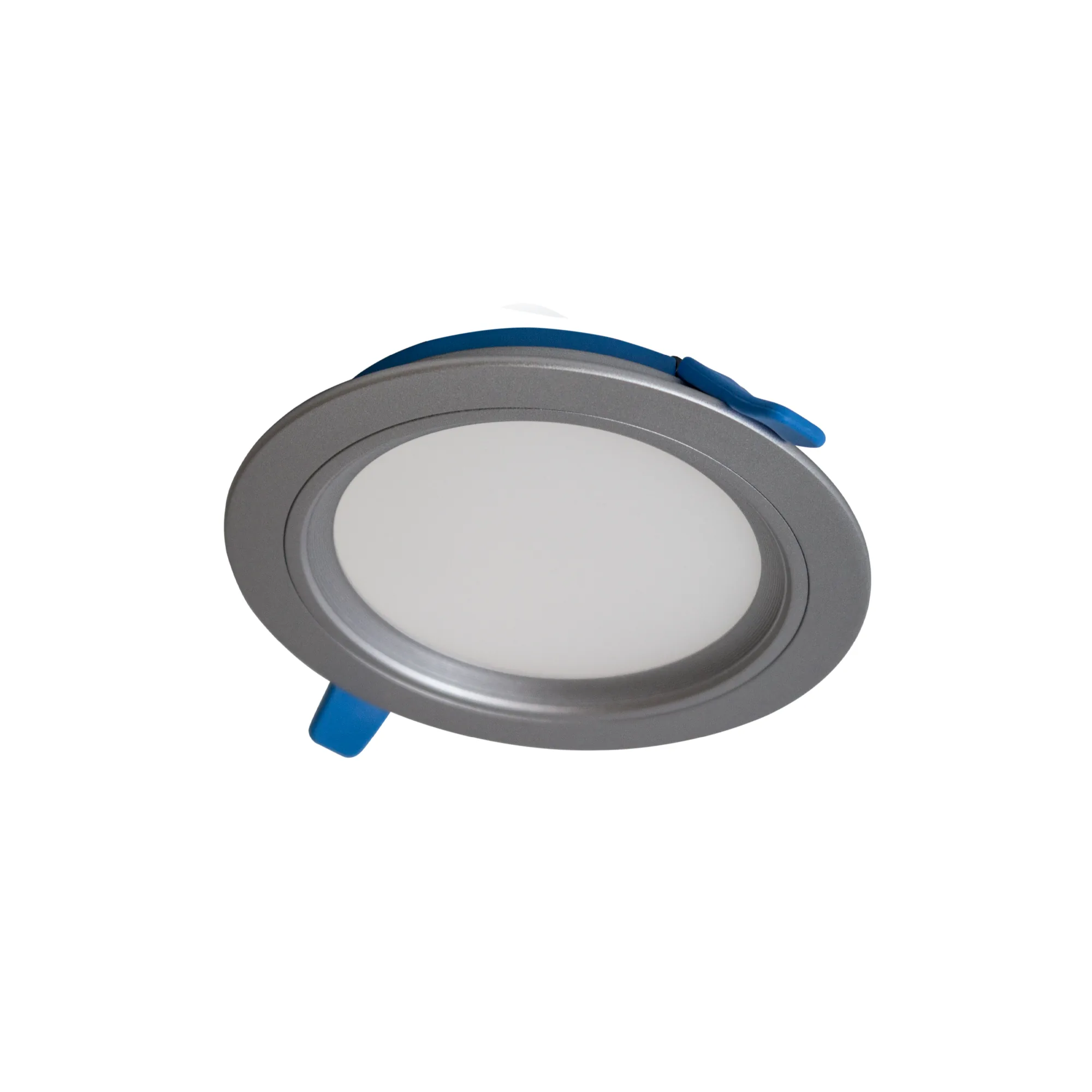 Downlight LED empotrable plano gris 6W, luz neutra