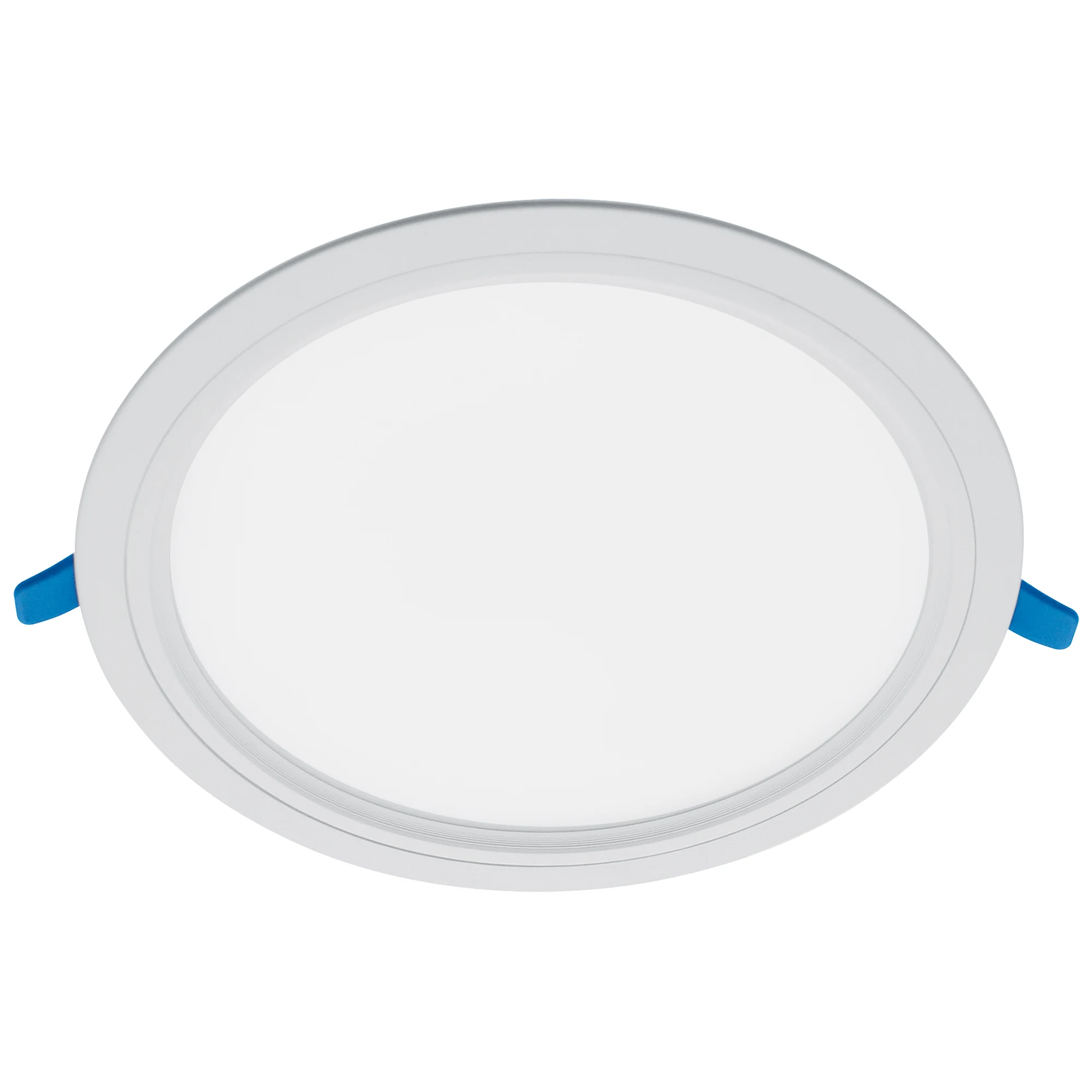 Downlight LED empotrable plano blanco 6W, luz neutra