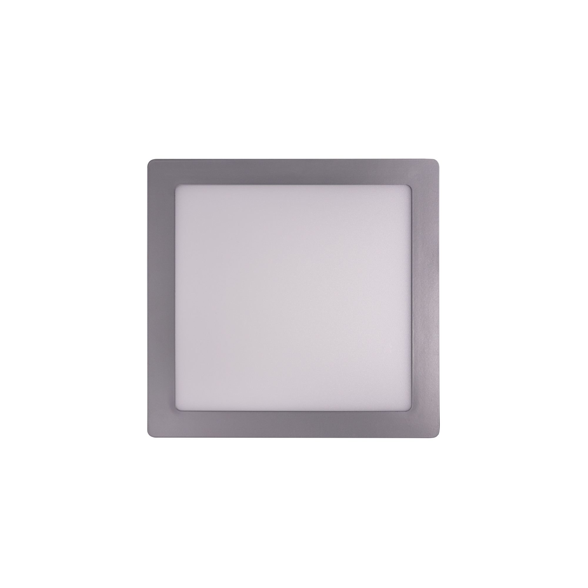 Downlight LED de superficie cuadrado níquel 18W, luz neutra