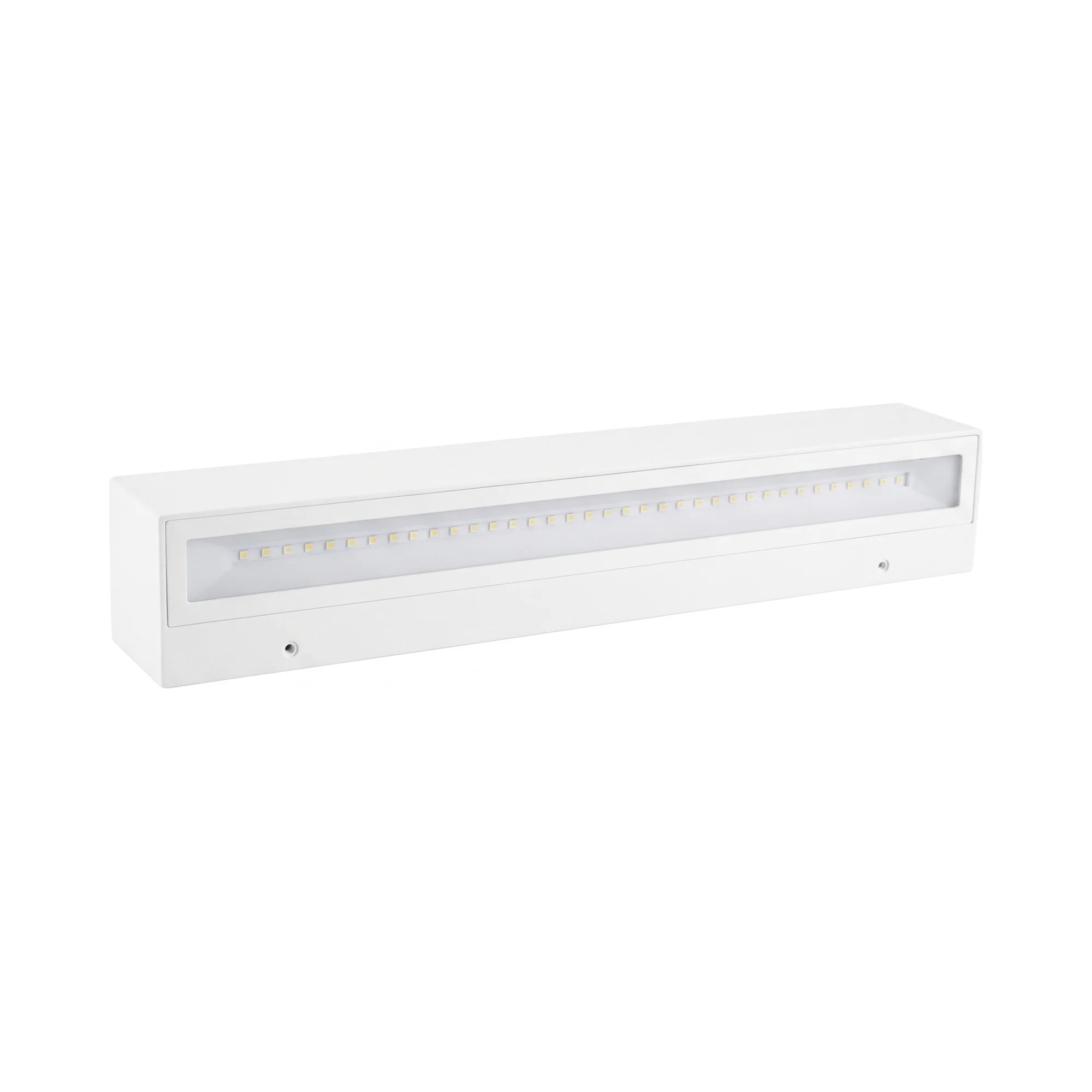Aplique lineal exterior blanco 12W, luz cálida