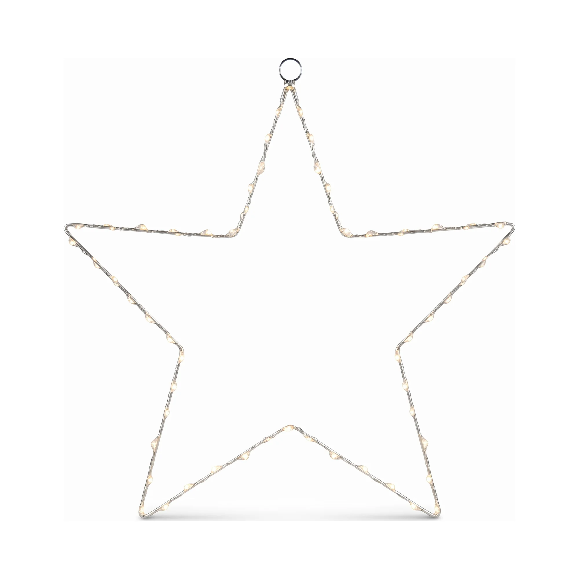 Estrella LED para ventana 50 cm con 60 luces cálidas