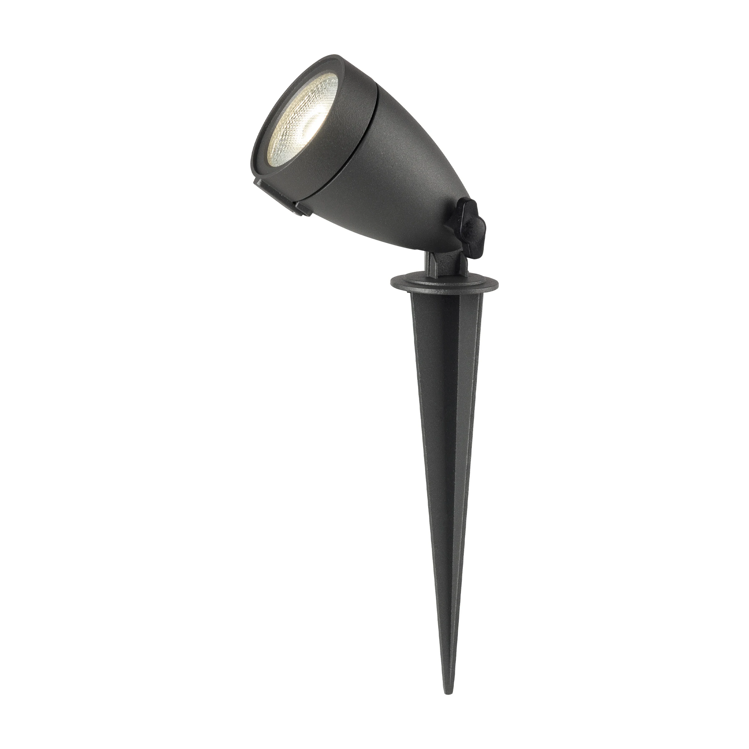 Foco con pincho para jardín 6W gris, neutra 4000K