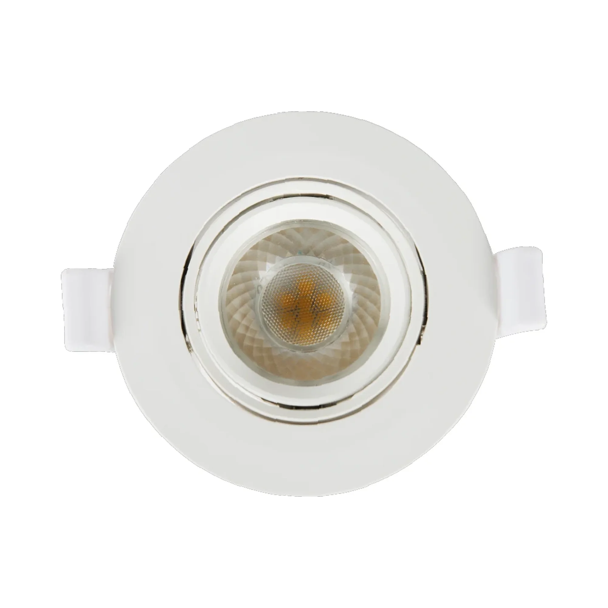 Foco empotrable orientable redondo 7W, luz cálida