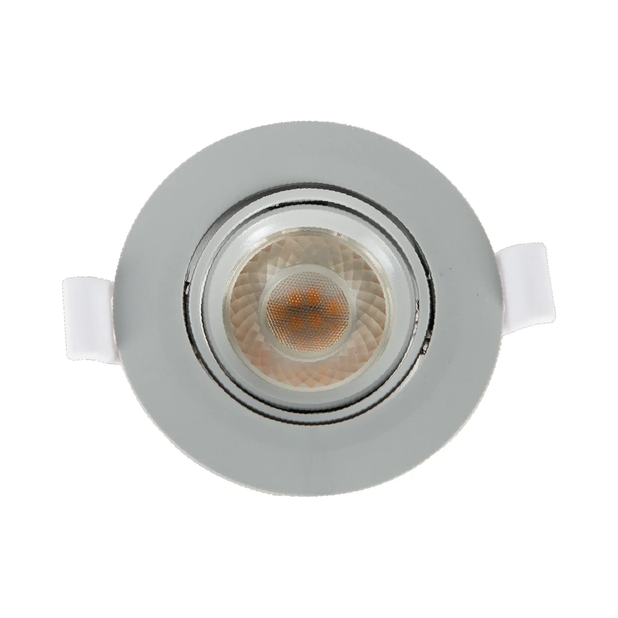 Foco empotrable orientable redondo regulable, luz cálida