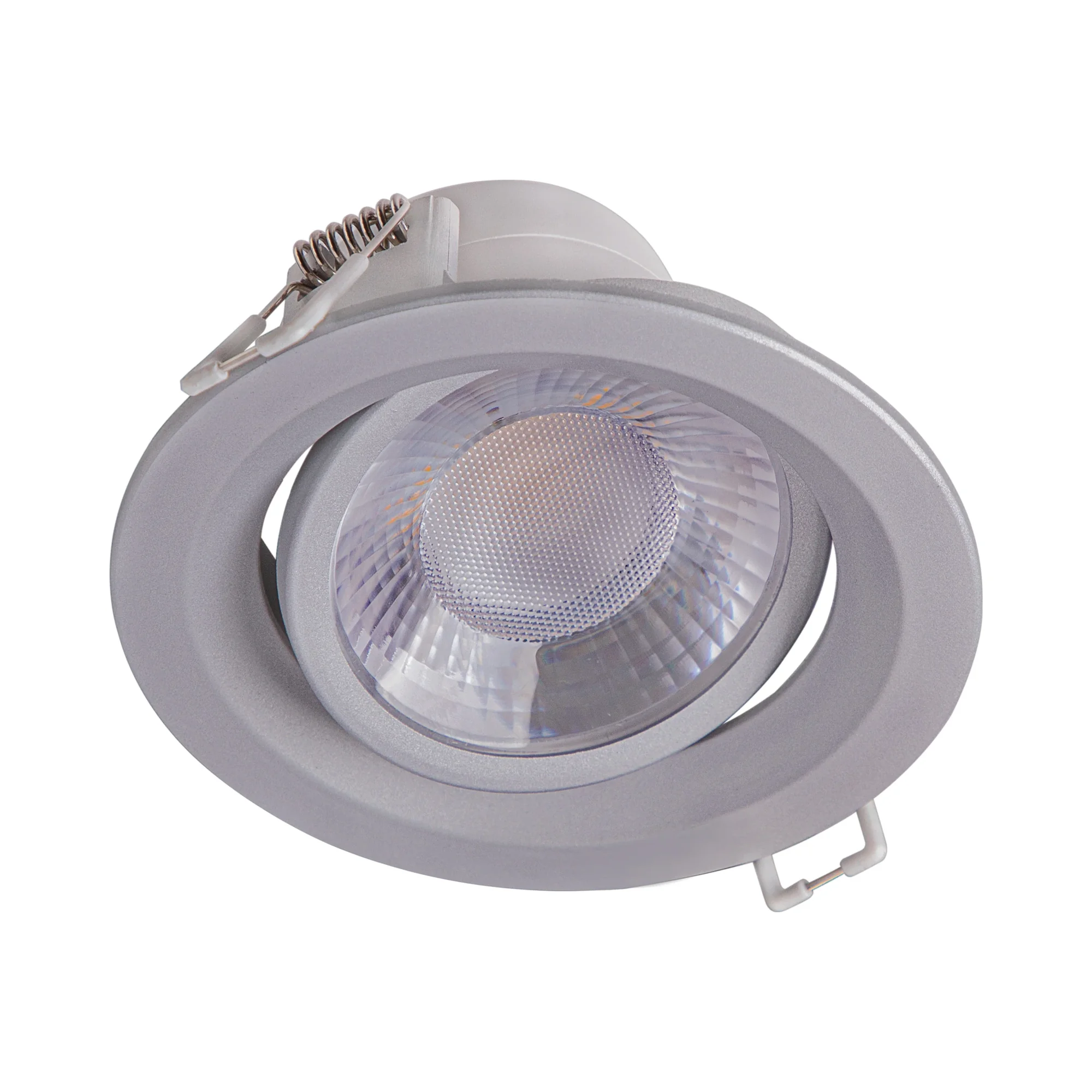 Ojo de buey LED orientable gris 20W, luz cálida
