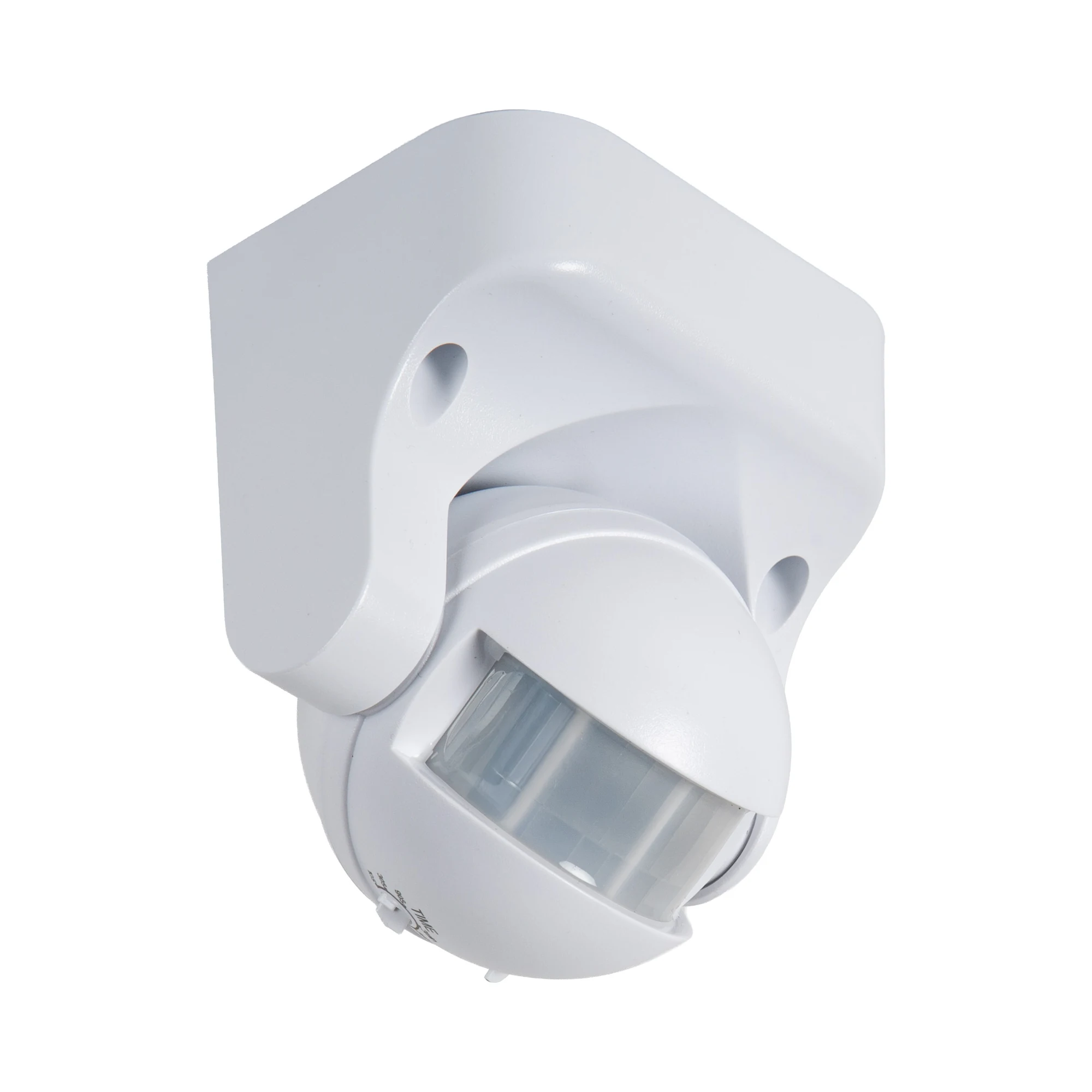 Detector de movimiento exterior 180º IP44 blanco para pared