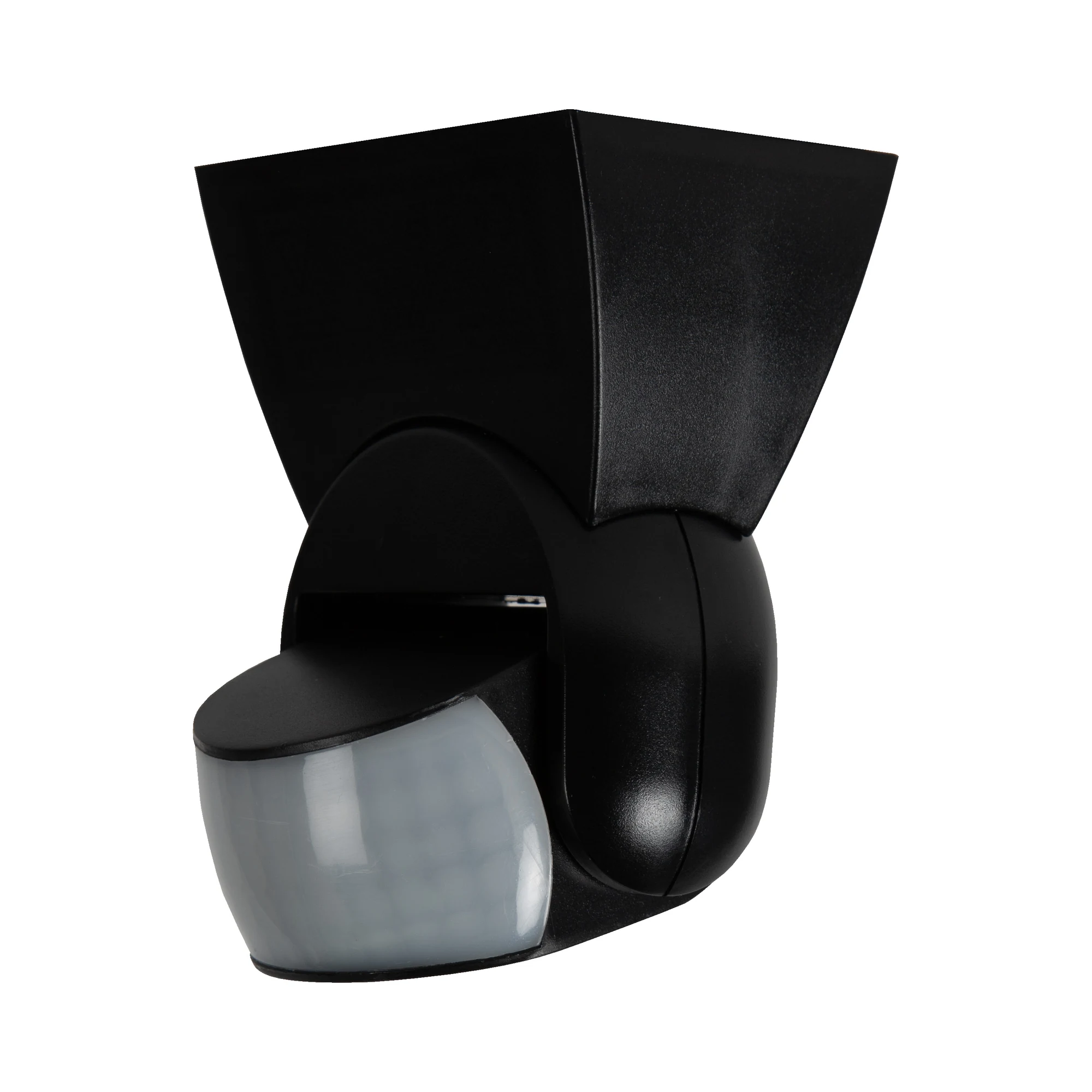 Sensor de movimiento exterior IP65 negro de pared 180º
