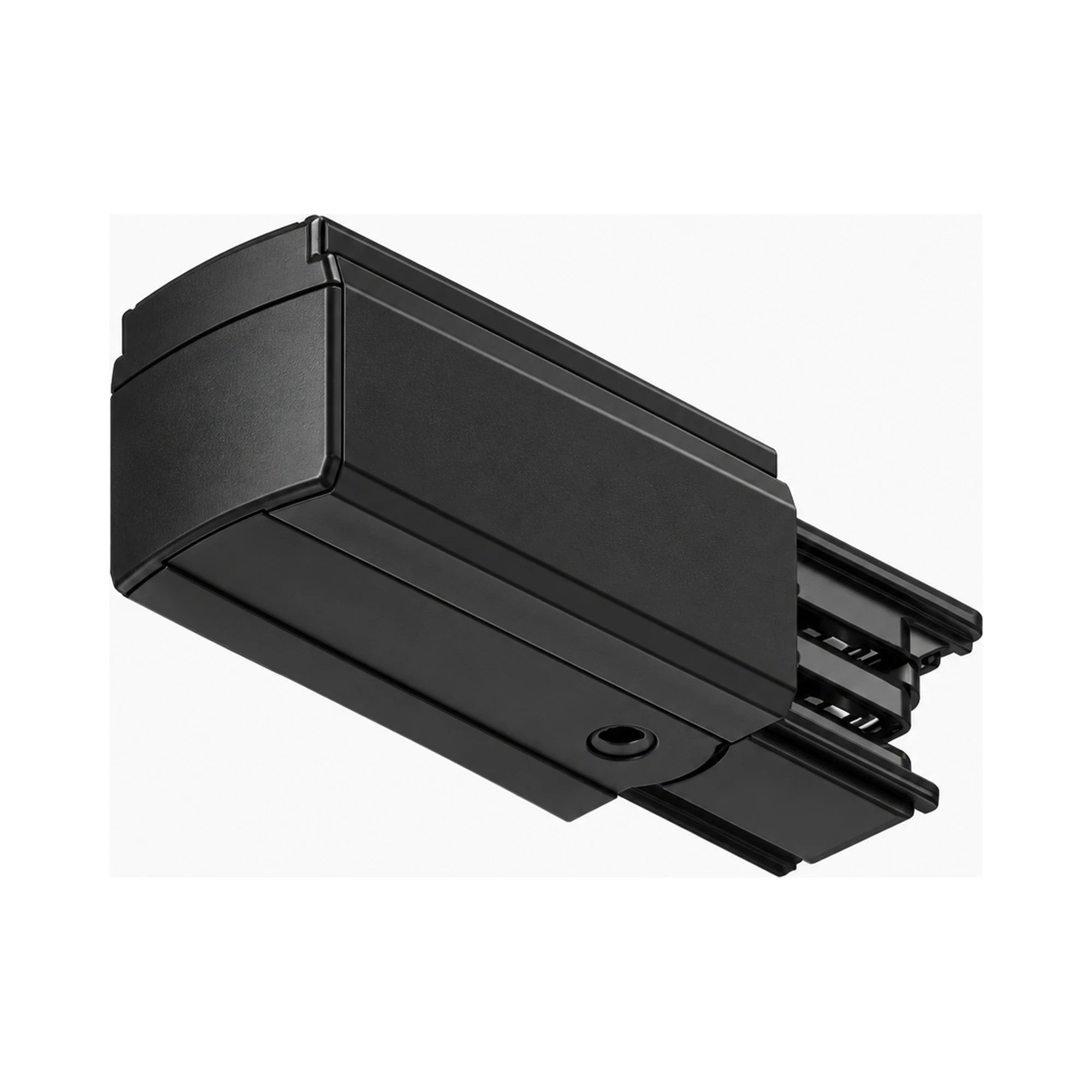 Alimentador lateral para carril trifásico, negro