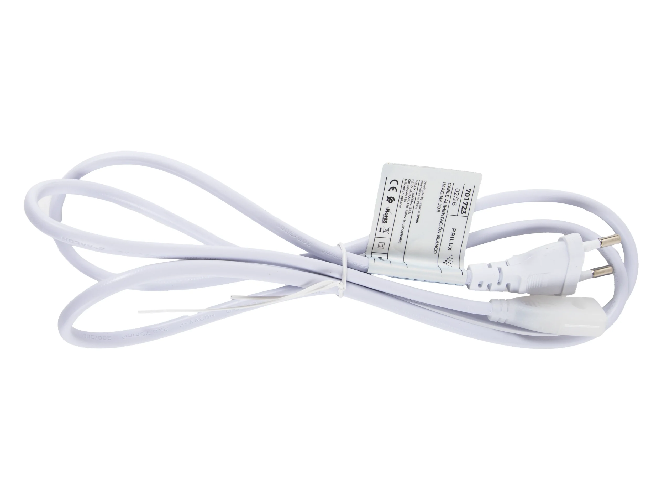 Cable de alimentación para tira LED de 230V en rollo de 50 m