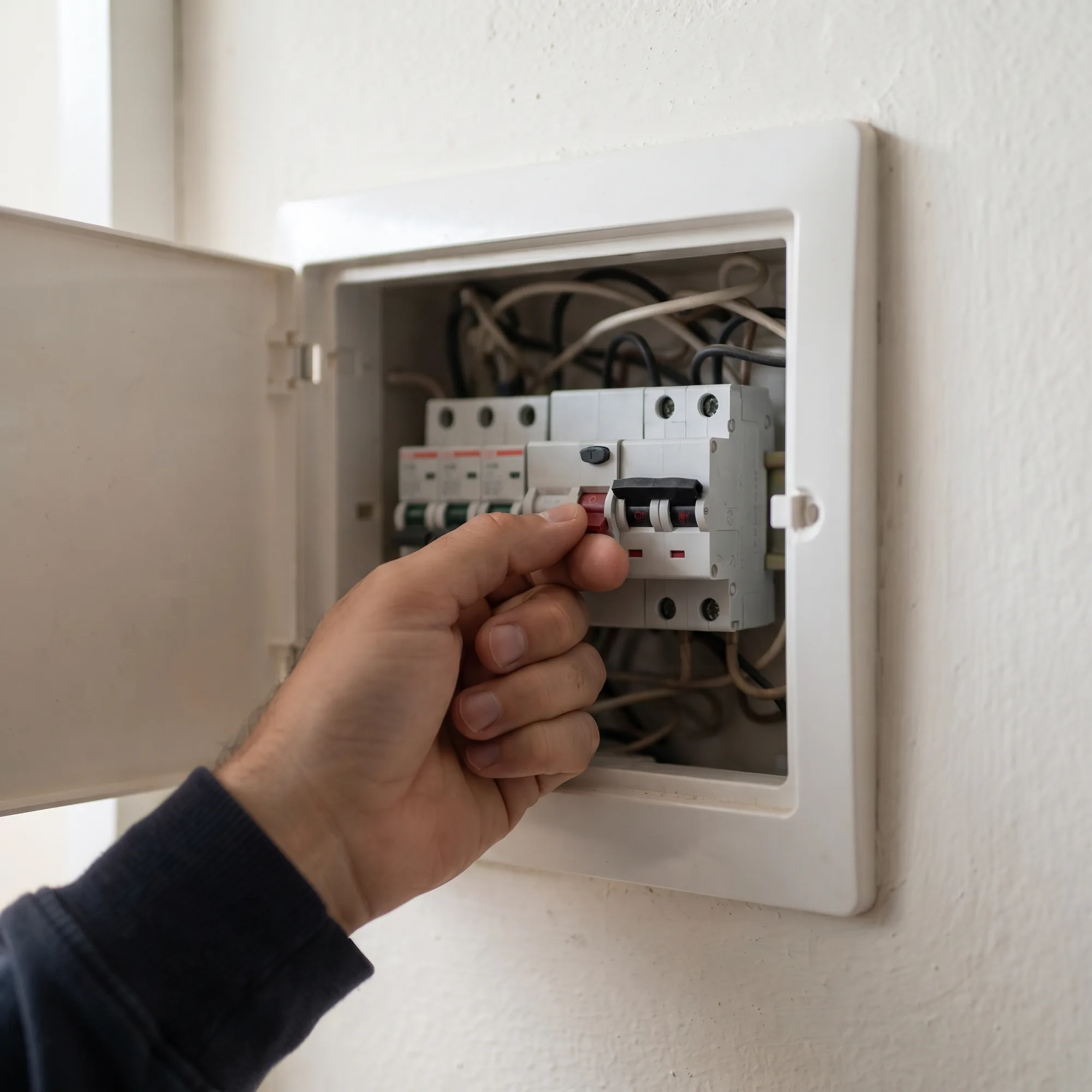 Cómo instalar un downlight, paso 1: bajar el diferencial en el cuadro eléctrico